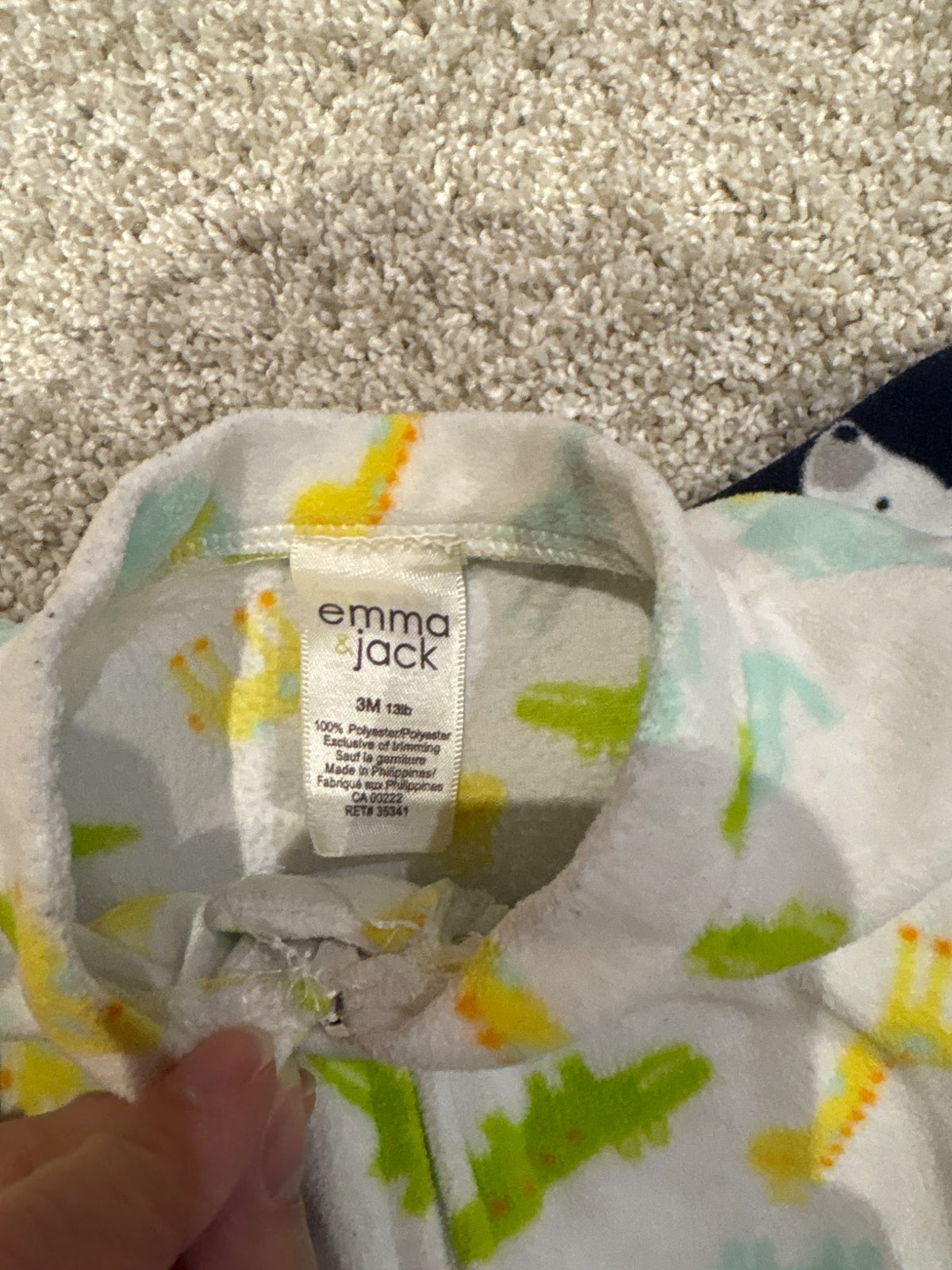 0-3 month Fleece sleeper bundle, Kids 3 Month (0-3M)