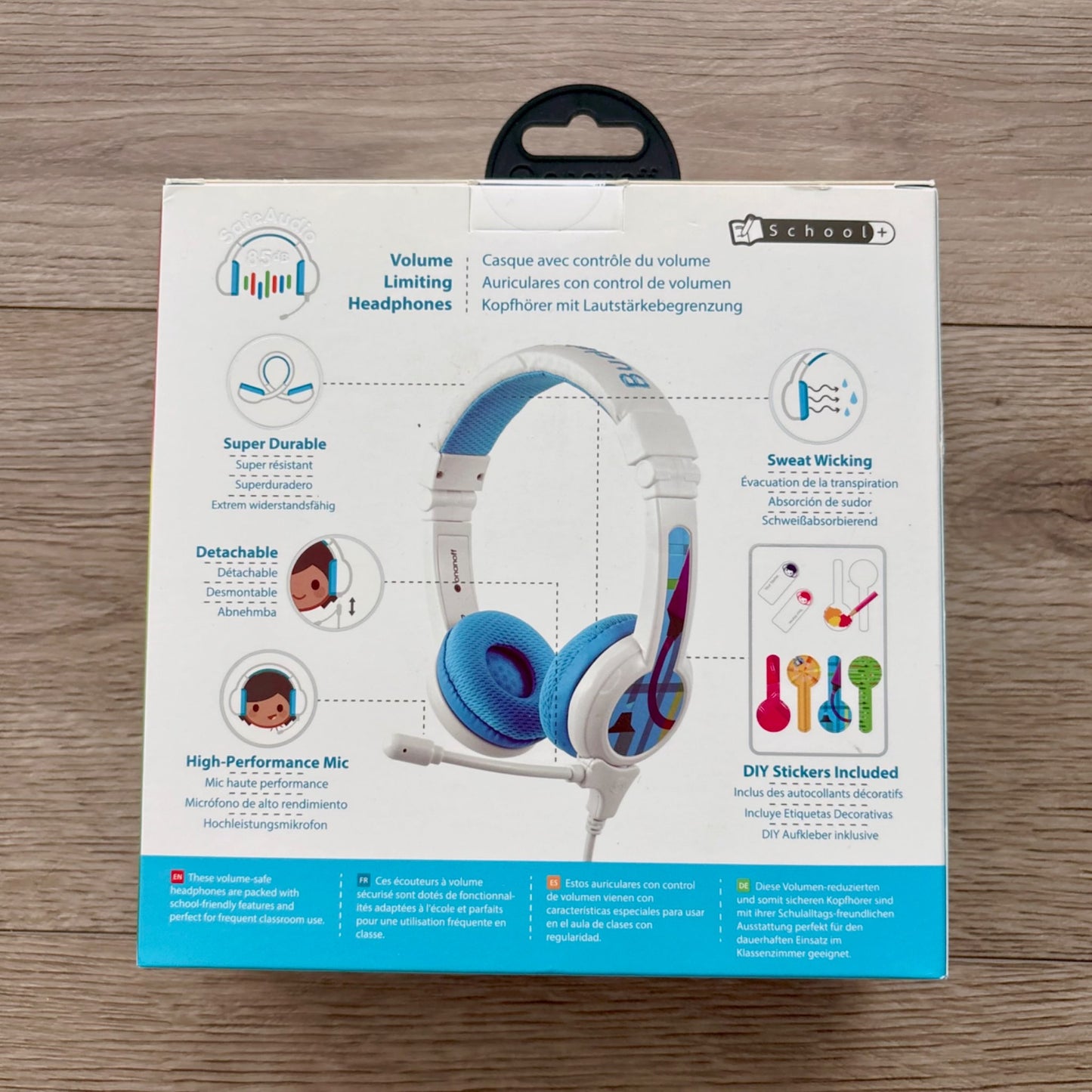 Brand new buddy phones, kids volume limiting headphones