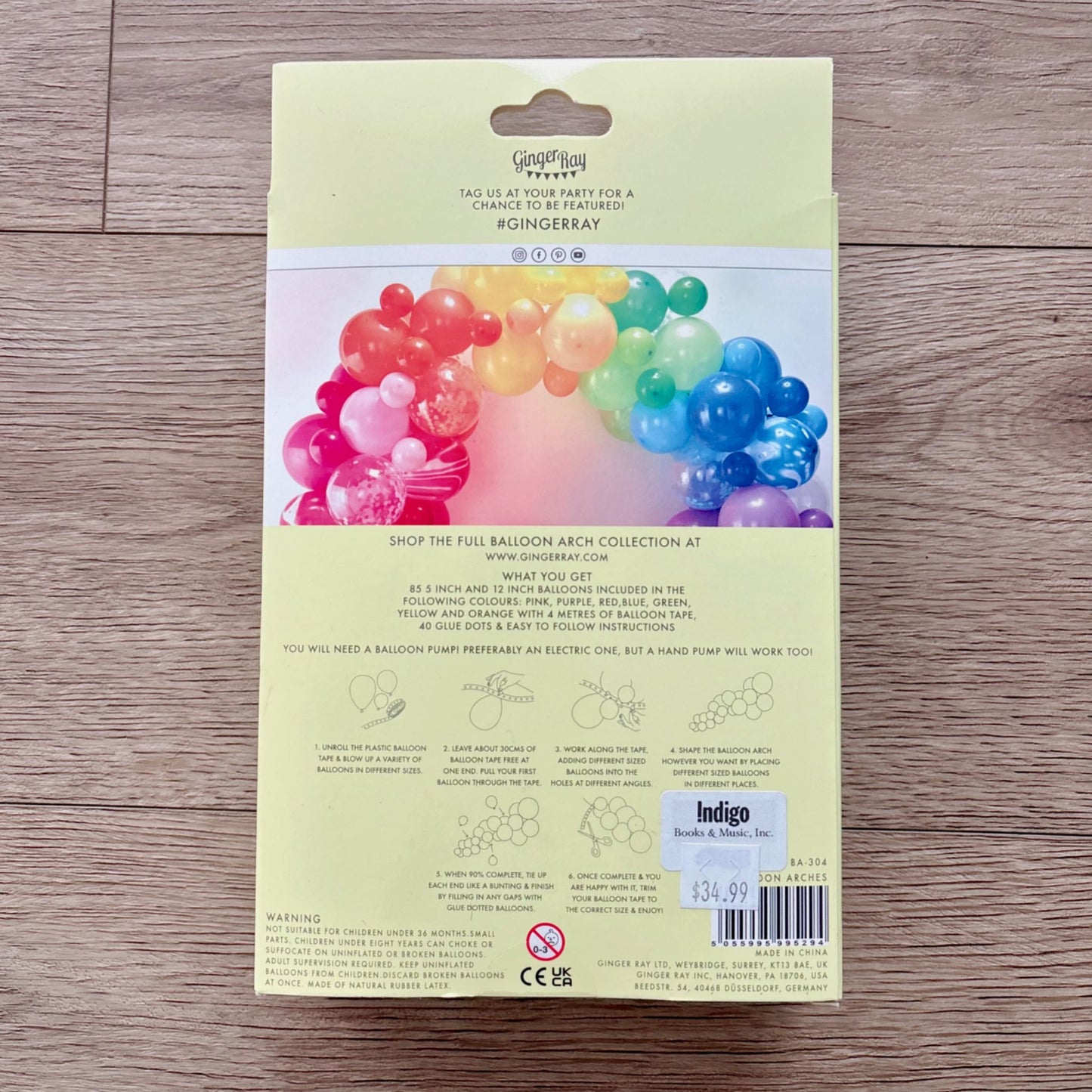 Brand new rainbow balloon arch kit, DIY balloon garland party supplies MSRP $34.99 #1