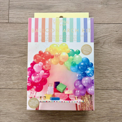 Brand new rainbow balloon arch kit, DIY balloon garland party supplies MSRP $34.99 #2