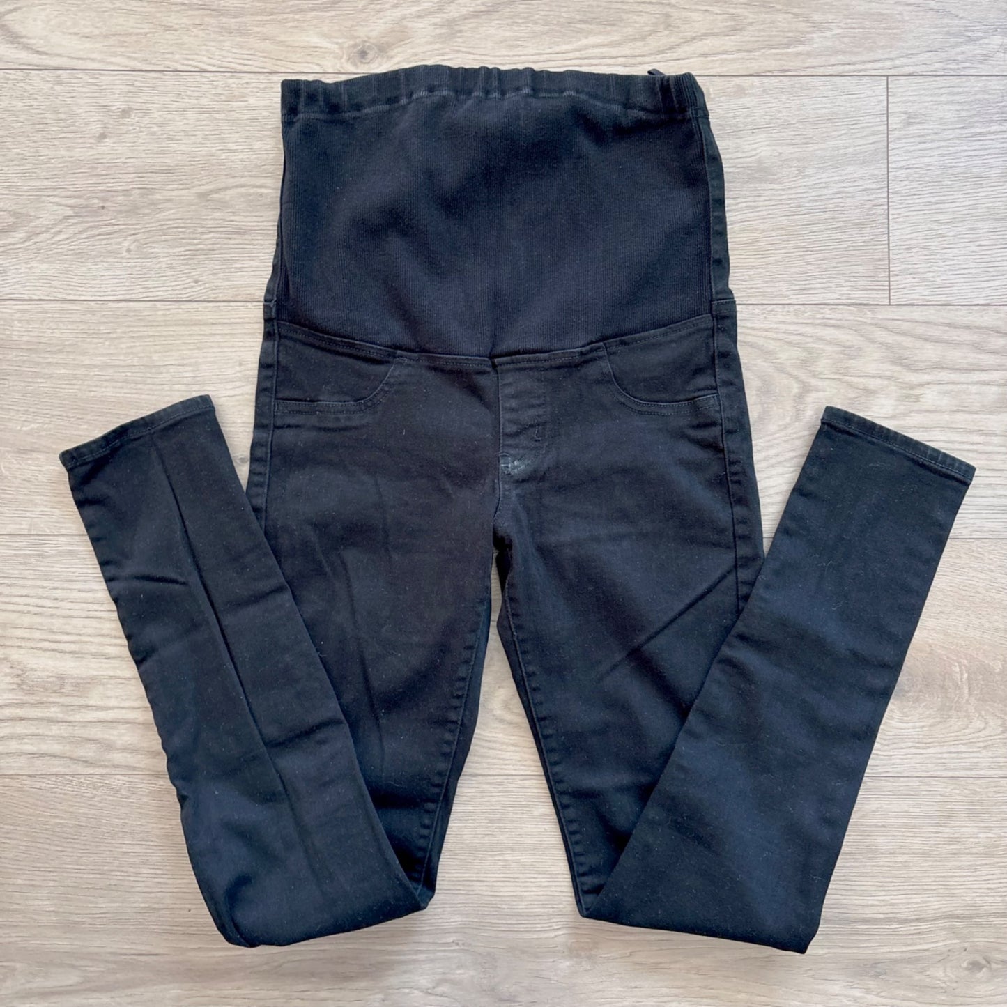 UNIQLO maternity black stretch jeans, Maternity XS (0-2)