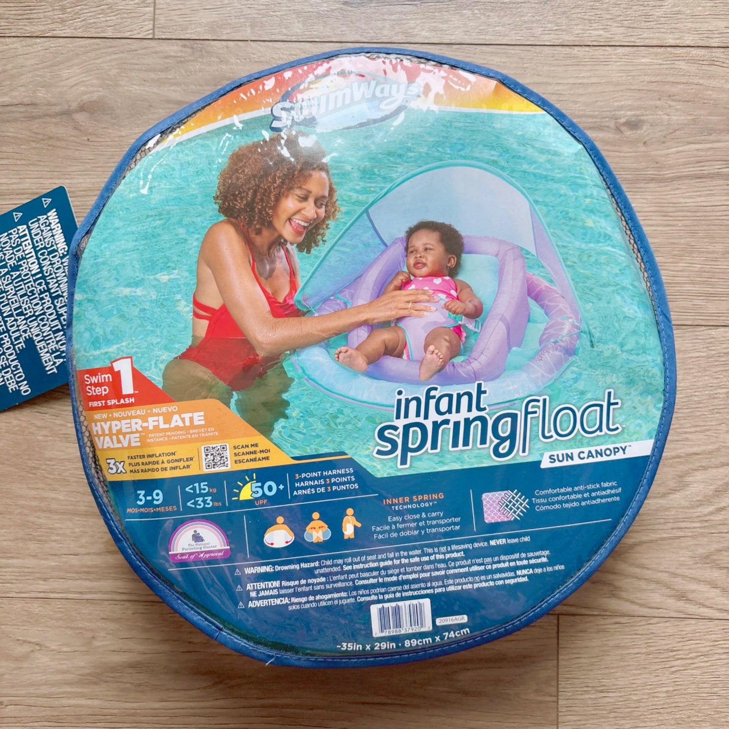 Brand new SwimWays infant spring float, MSRP $54.99