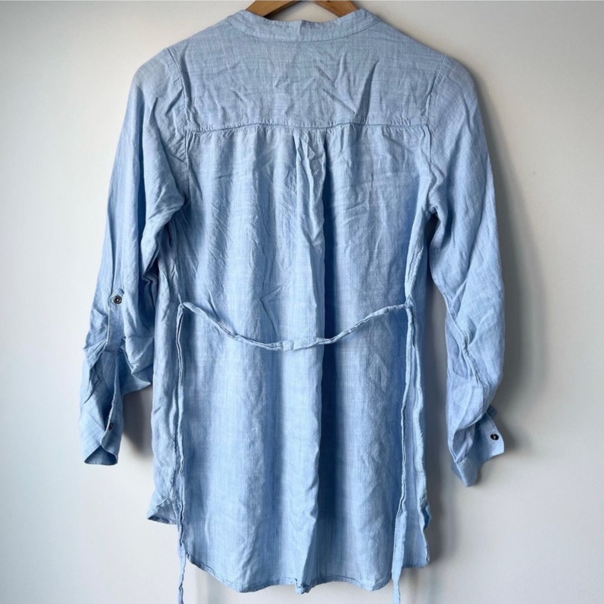 THYME MATERNITY denim long sleeve top, Maternity XS (0-2)