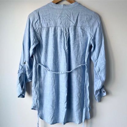 THYME MATERNITY denim long sleeve top, Maternity XS (0-2)