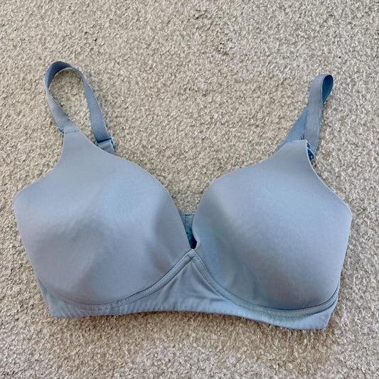MOTHERHOOD maternity light blue nursing bra, 34DD, Maternity M (8-10)