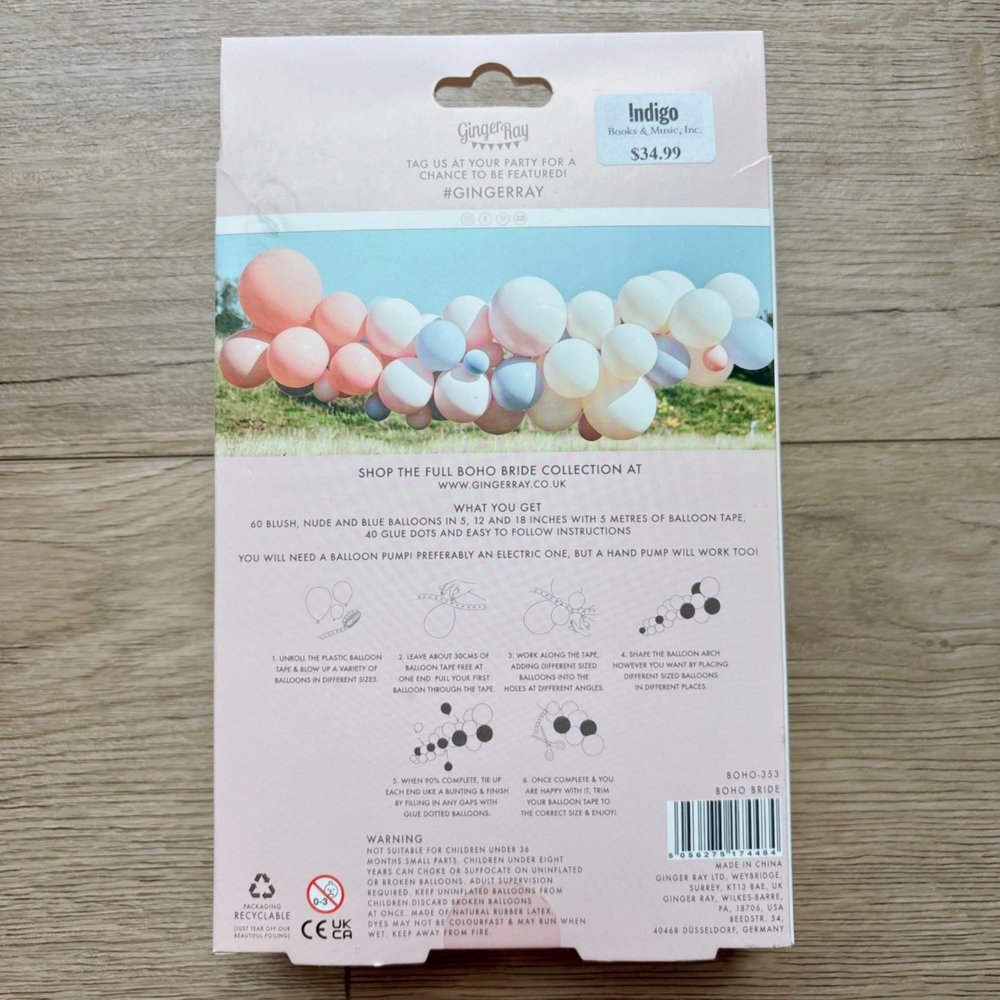 Brand new boho balloon arch kit, DIY balloon garland party supplies MSRP $34.99