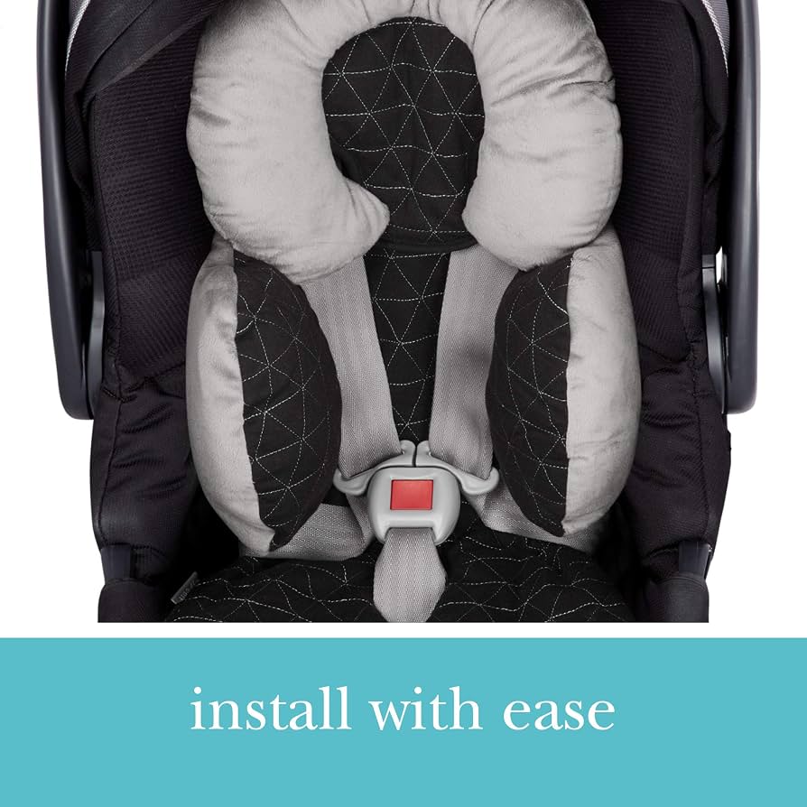 JJ COLE baby reversible head and body support liners for car seats and stroller