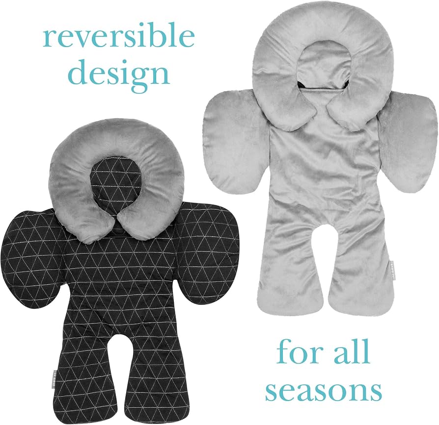 JJ COLE baby reversible head and body support liners for car seats and stroller