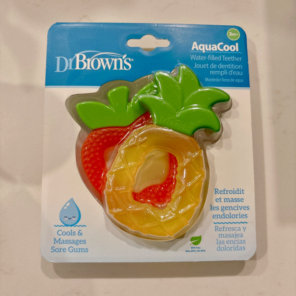 Brand new Dr. Brown AquaCool water filled teethers set, MSRP $9.99