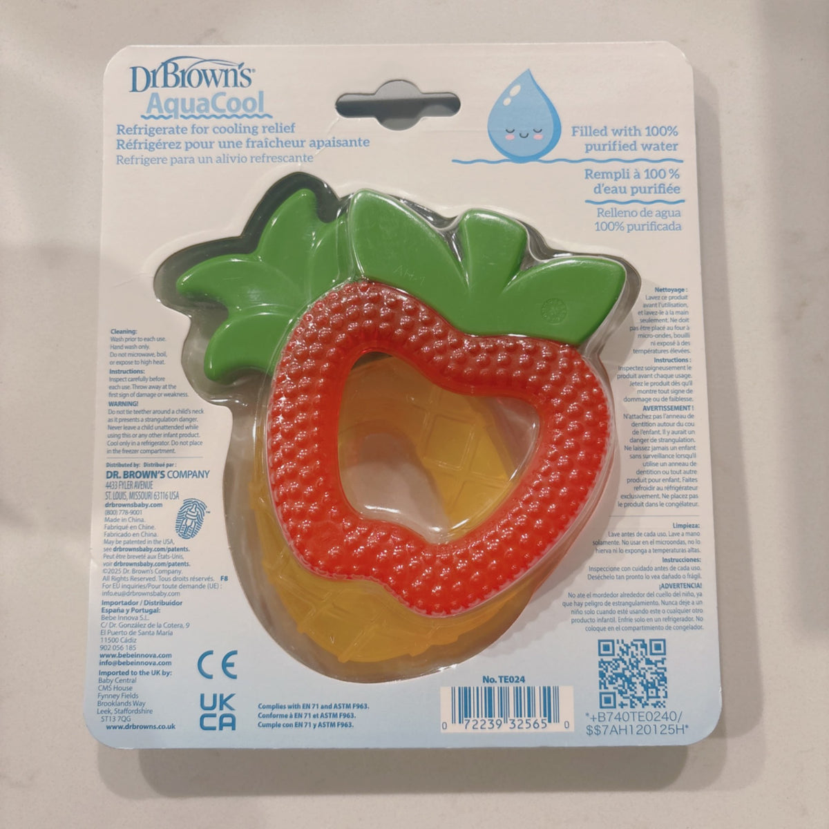 Brand new Dr. Brown AquaCool water filled teethers set, MSRP $9.99