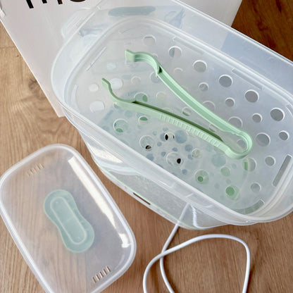 MOMCOZY bottle sterilizer and dryer 8-in-1 electric steamer, MSRP $130