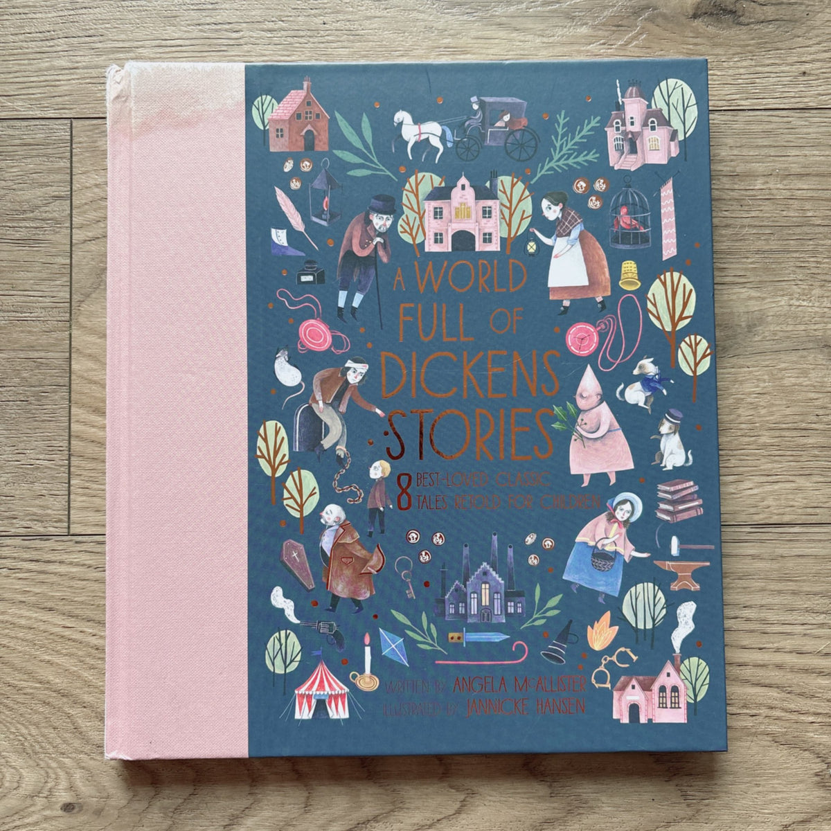 A World Full of Dickens Stories hardcover book, MSRP $30