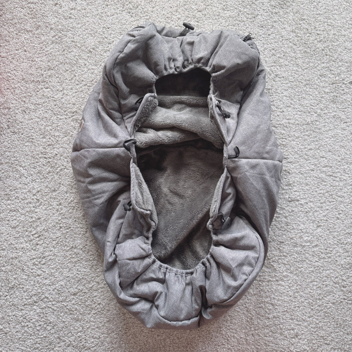 Orzbow baby winter car seat cover with zipper access