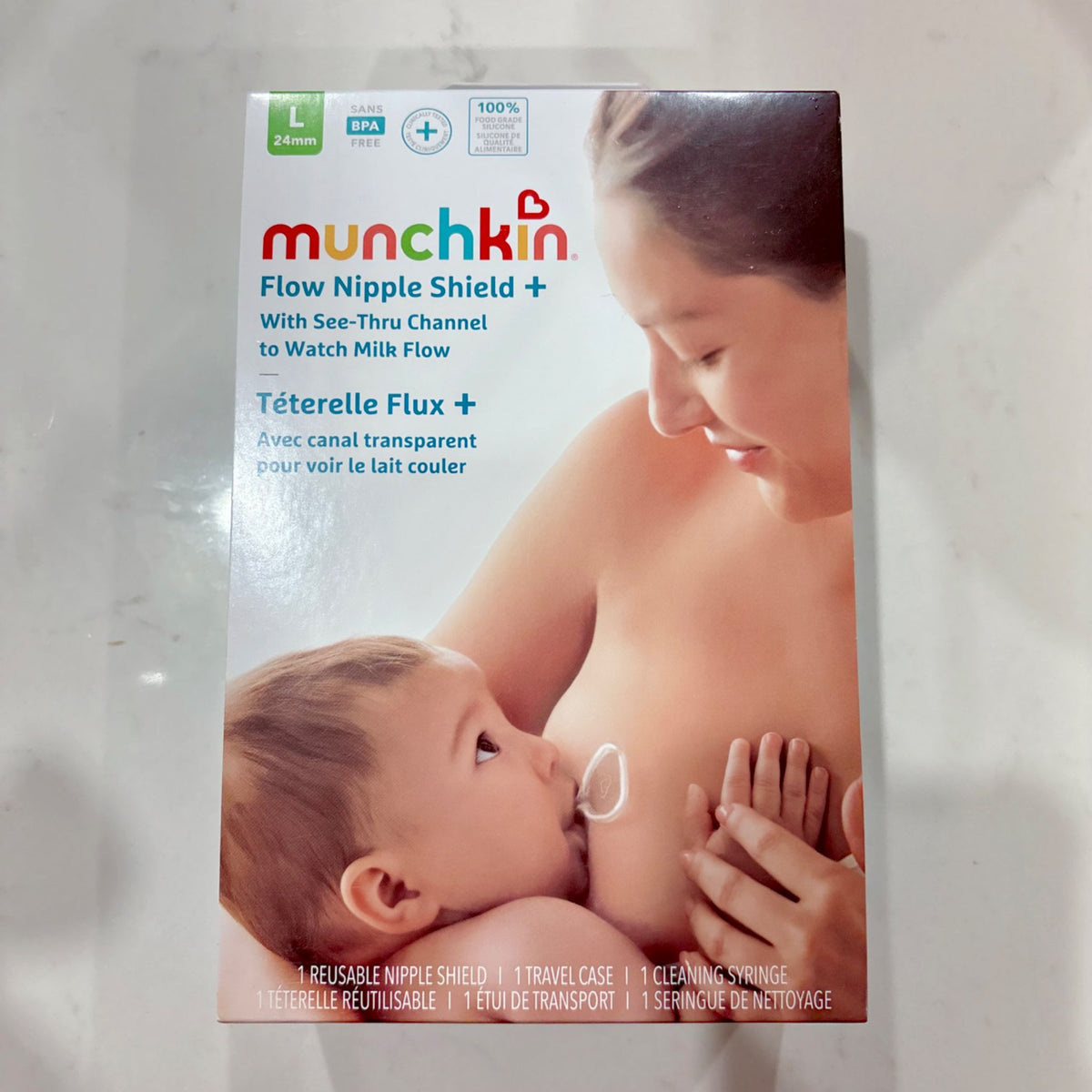 Brand new Munchkin Flow Silicone Nipple Shield +, 24mm, MSRP $44