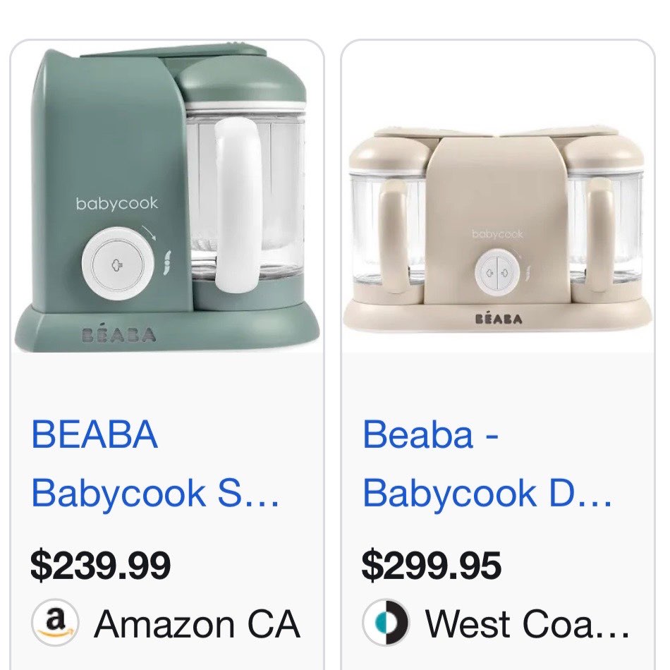 Beaba Babycook Solo 4-in-1 Baby Food Maker, MSRP $240