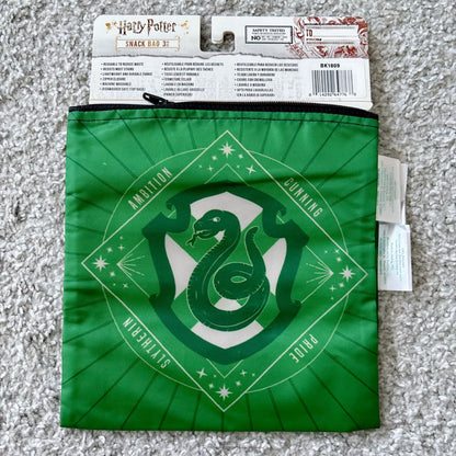 Brand new BUMKINS x Harry Potter Slytherin 3-pc reusable snack bags set, MSRP $32.99 #5