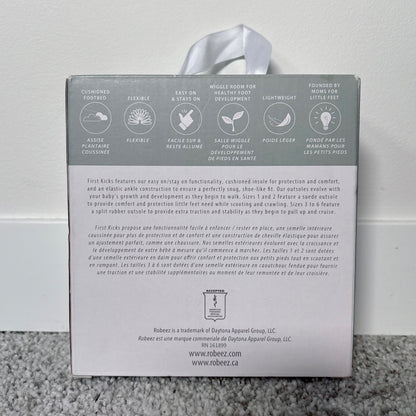 Brand new ROBEEZ First Kicks premium leather baby girl’s shoes 6-9M, MSRP $37.99, Shoes 0 (Baby: 0-12 mth)