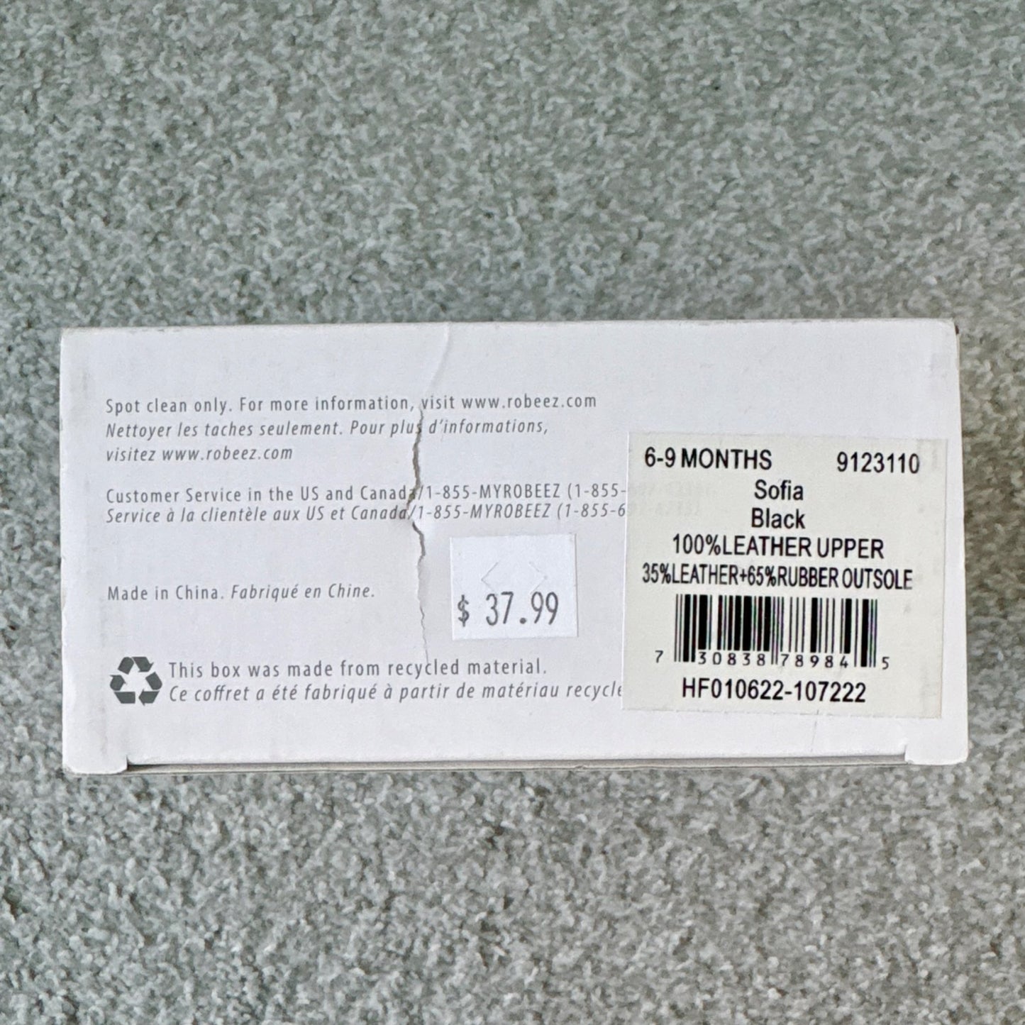 Brand new ROBEEZ First Kicks premium leather baby girl’s shoes 6-9M, MSRP $37.99, Shoes 0 (Baby: 0-12 mth)