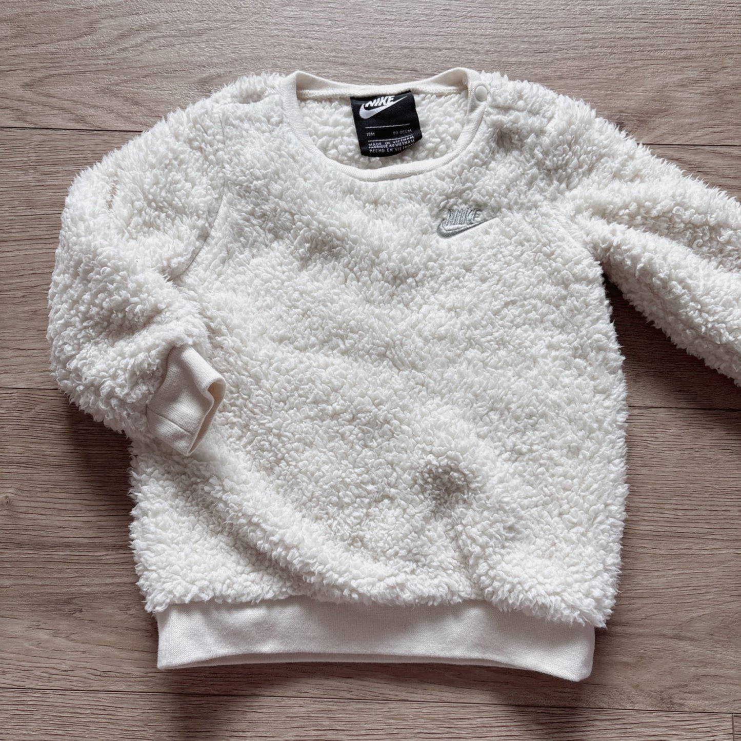 NIKE toddler girls Sherpa sweat shirt, Kids 18 Month (12-18M)