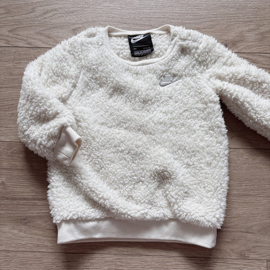 NIKE toddler girls Sherpa sweat shirt, Kids 18 Month (12-18M)