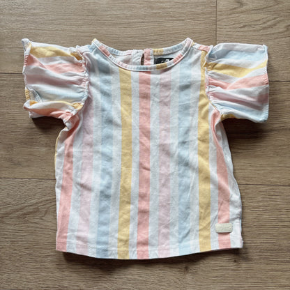 Girls short sleeve top bundles, 7 FOR ALL MANKIND + TOMMY HILFIGERl, Kids 3T