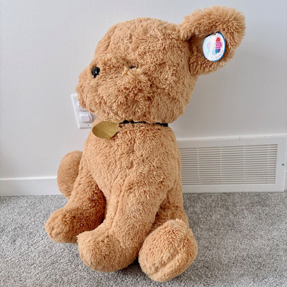 Brand new jumbo brown dog plush toy 24”