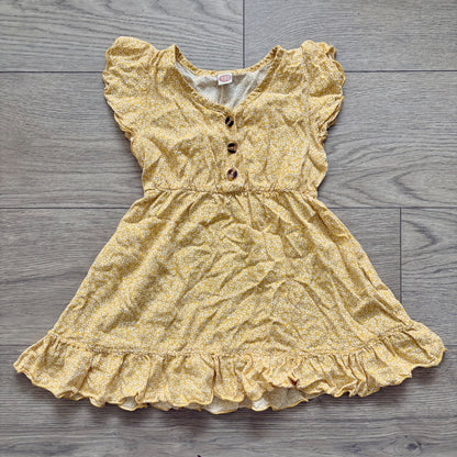Toddler girls yellow summer dress, Kids 24 Month (18-24M)