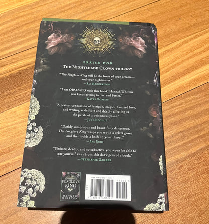 Books 1 & 2 of the Nightshade Crown Series - The Foxglove King (Softcover) and The Hemlock Queen (hardcover). Retail $65