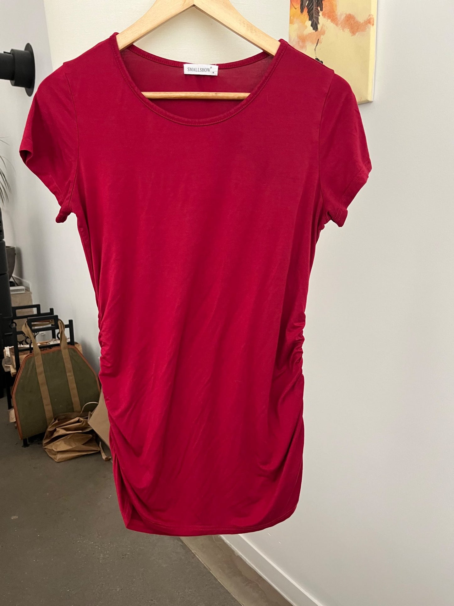 Smallshow Red Maternity Top, Maternity M (8-10)