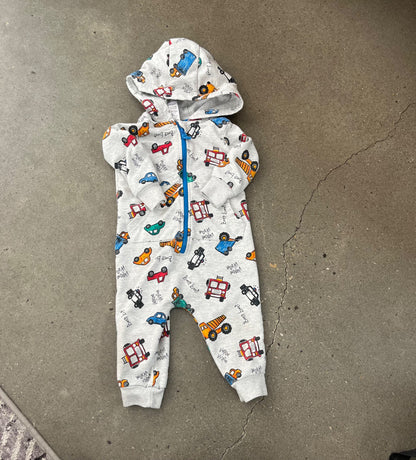 Emergency Vehicle & Construction Truck Onesie , Kids 12 Month (9-12M)