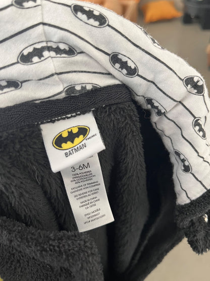 Batman Warm Fleece Jacket-Style Onesie, Kids 6 Month (3-6M)