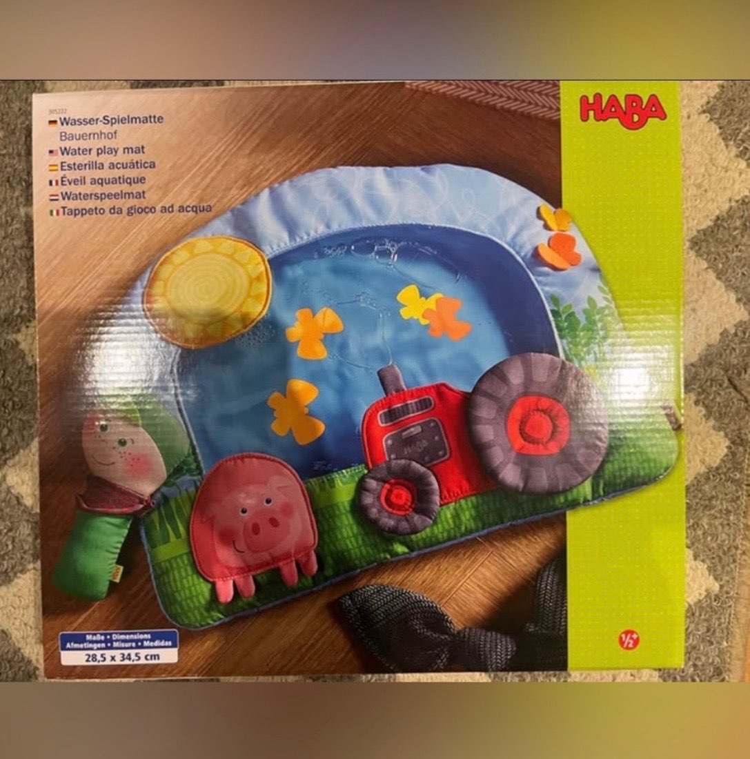 New in Box Haba Farm Water Play Mat (Retail $43)