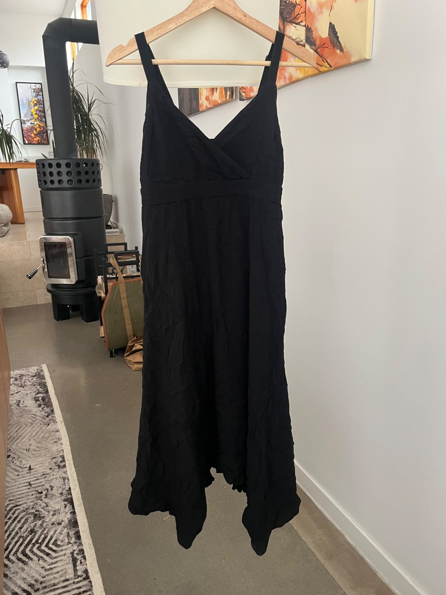 Maternity Waist-Defined Sleeveless Crepe Maxi Dress (retail $65), Maternity S (4-6)