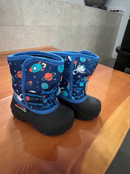 Space Print Winter Boots , Shoes 5 (Walkers:12-24 mth)