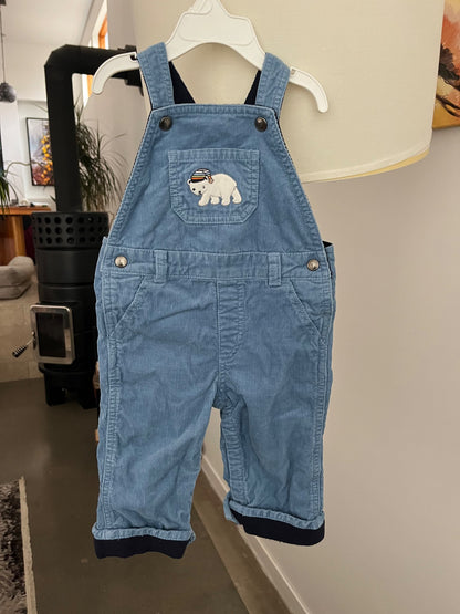 Gymboree Bear Cub Corduroy Overalls , Kids 18 Month (12-18M)