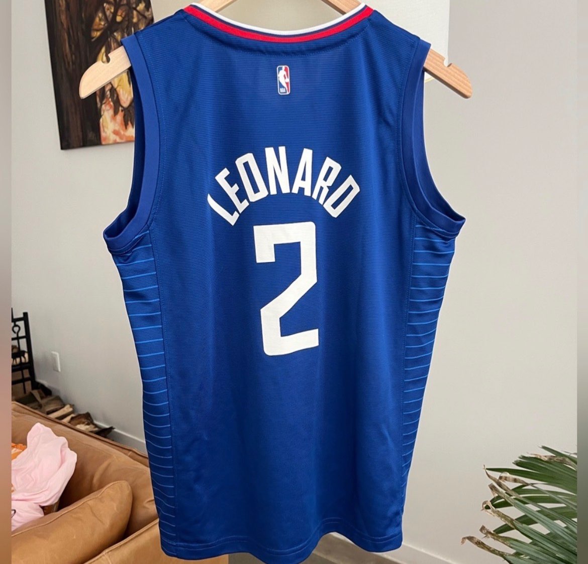 Fanatics Kawhi Leonard Royal LA Clippers Fast Break Replica Jersey - Icon Edition - Retail $85, Kids 18