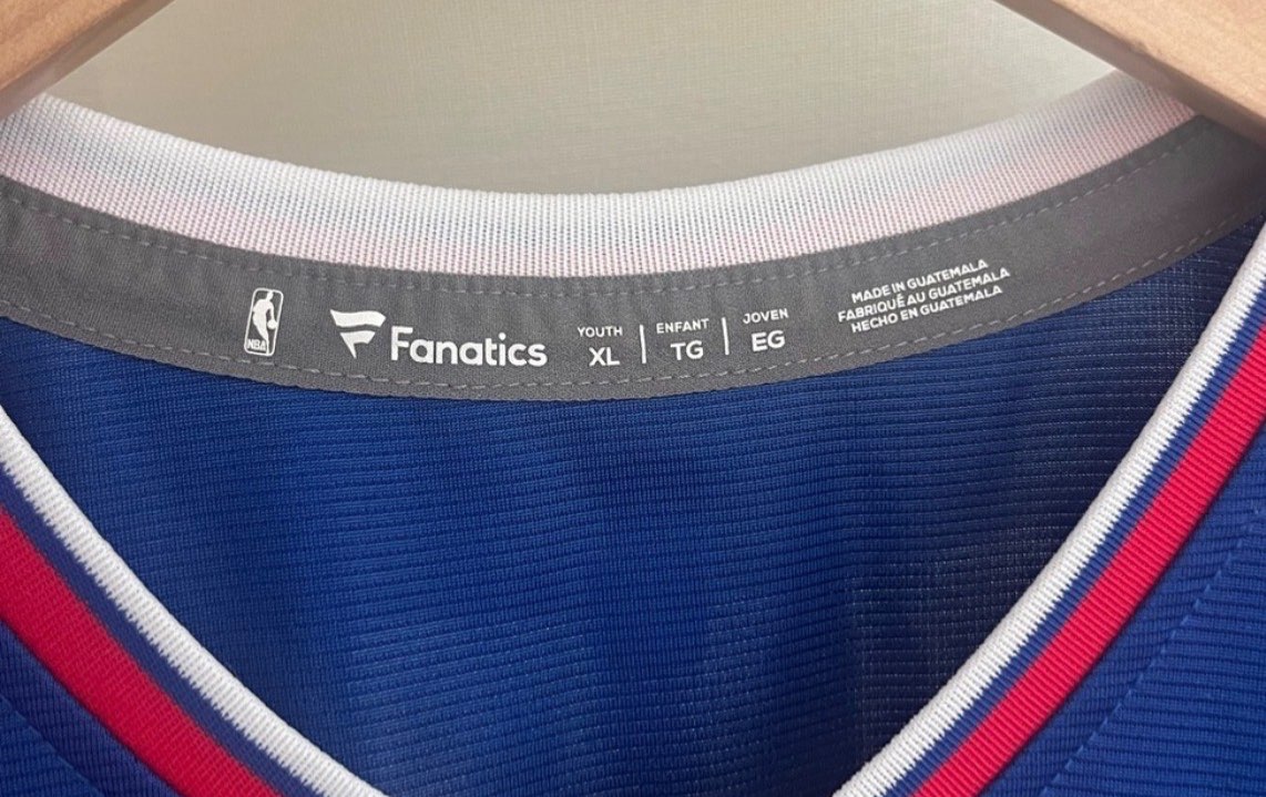 Fanatics Kawhi Leonard Royal LA Clippers Fast Break Replica Jersey - Icon Edition - Retail $85, Kids 18