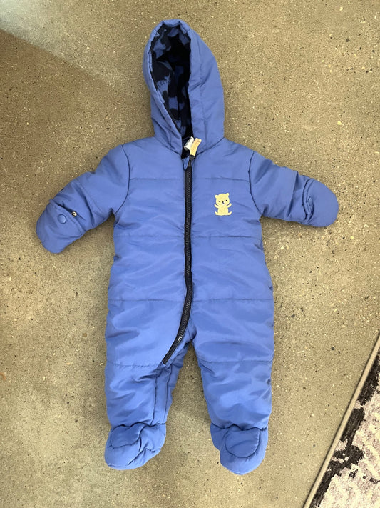 Child of Mine Blue Infant Snowsuit , Kids 3 Month (0-3M)