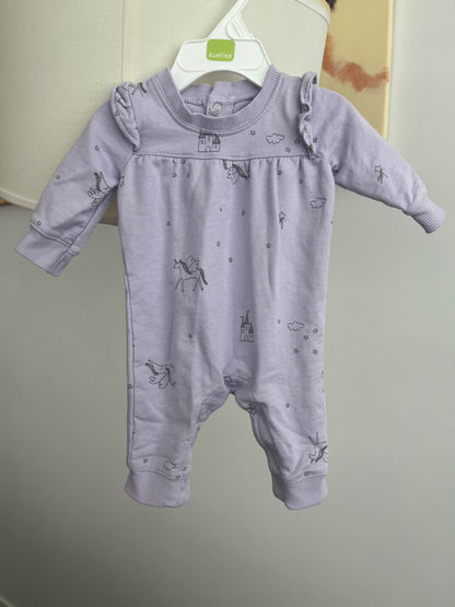 Baby Girl Cotton Long-Sleeve Jumpsuit, Kids Newborn