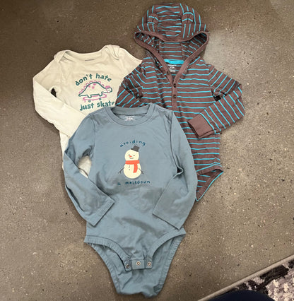 Long Sleeve Bodysuits, Kids 24 Month (18-24M)