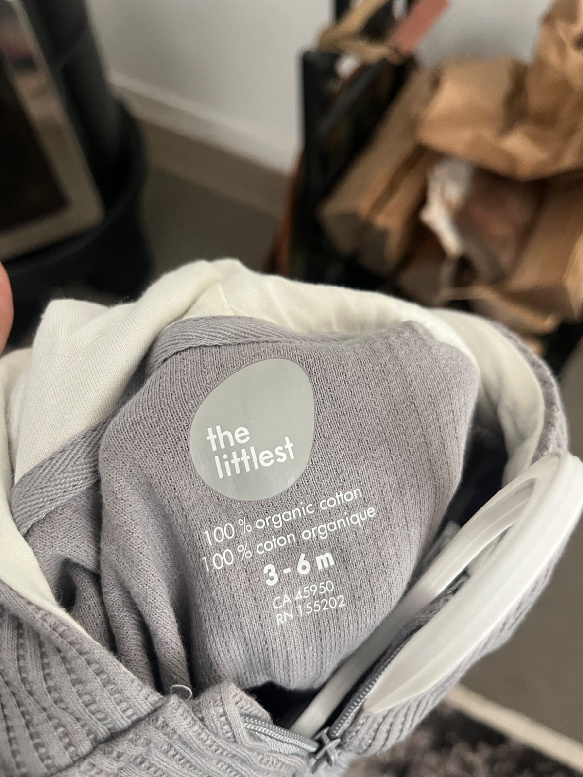 The Littlest Organic Cotton Bunny Outfit , Kids 6 Month (3-6M)