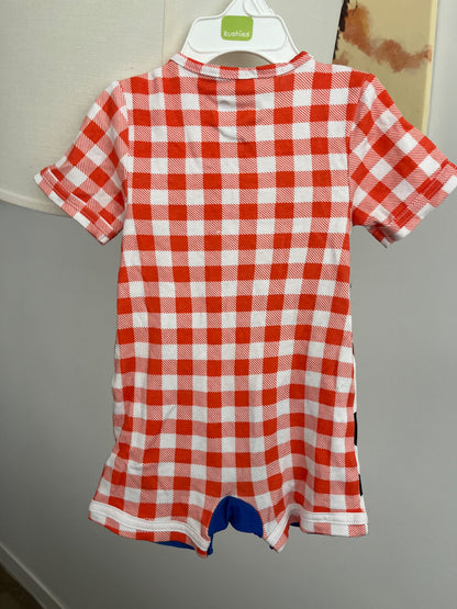Cows Cowboy Romper , Kids 9 Month (6-9M)