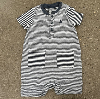Baby Gap First Favorite Stripe Pocket Shorty One-Piece, Kids 24 Month (18-24M)