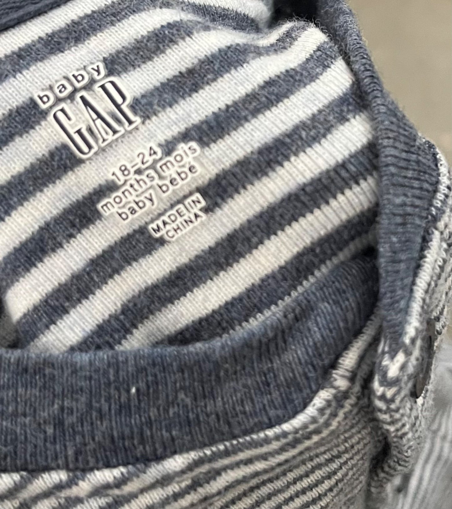 Baby Gap First Favorite Stripe Pocket Shorty One-Piece, Kids 24 Month (18-24M)