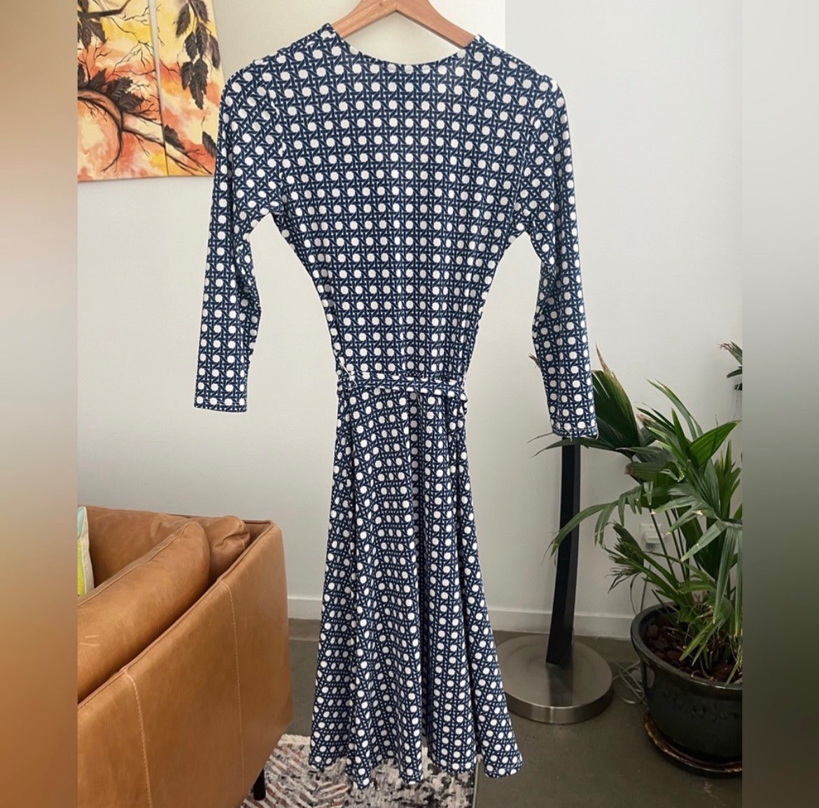 Leota Birds and the Bees Long Sleeve Maternity Dress, Maternity XS (0-2)