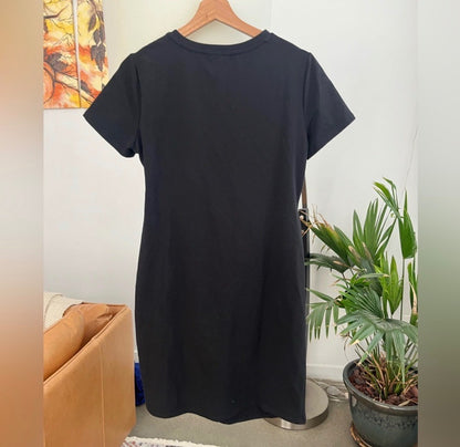 NWT Thyme Maternity Crew Neck Short Sleeve Dress with Front Tie , Maternity S (4-6)