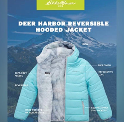 Eddie Bauer Deer Harbor Reversible Jacket , Kids 12