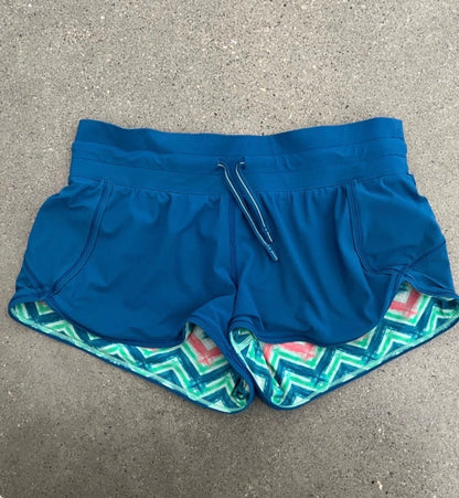 Ivivva Underwater Paradise Reversible Swim / Board Shorts, Kids 14