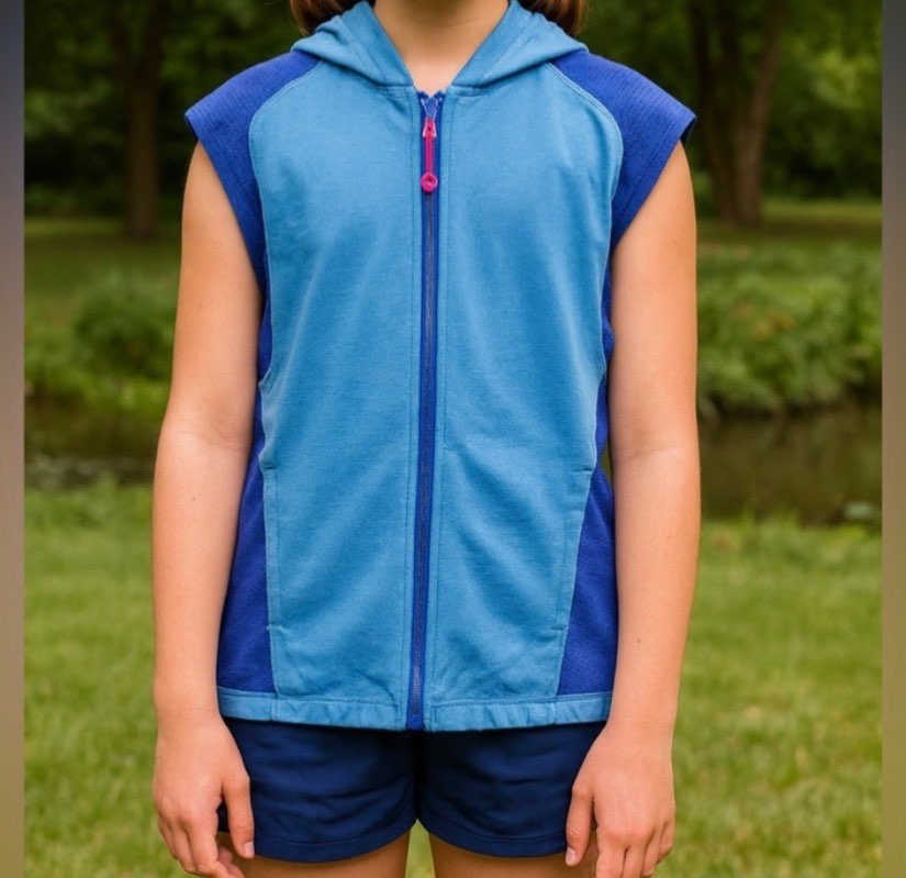 Ivivva Sleeveless Zip Up Hoodie / Vest, Kids 14