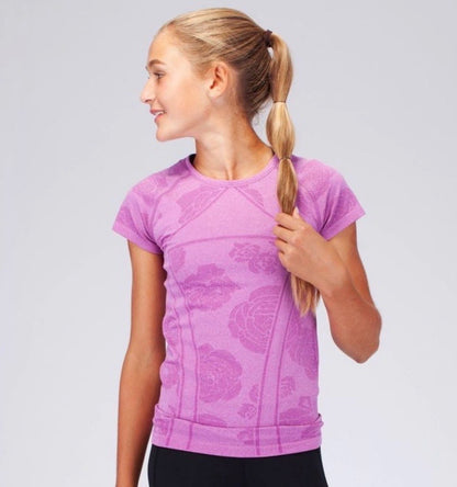 Ivivva Flower Print Fly Tech Short Sleeve, Kids 6/6X